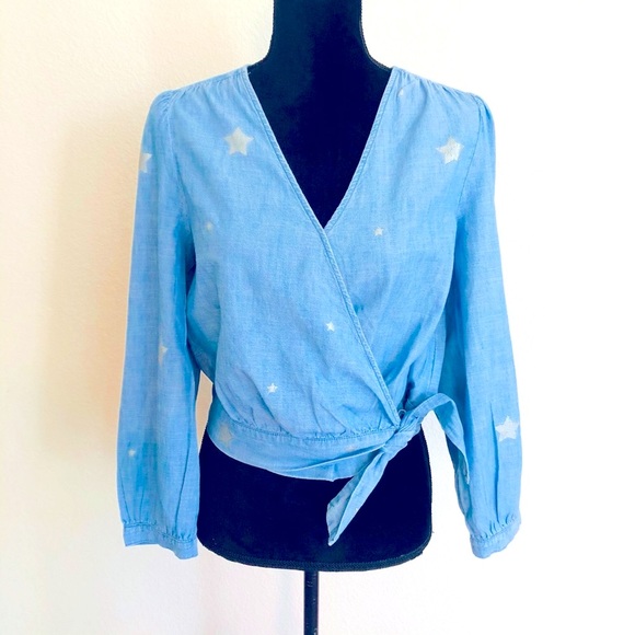 J. Crew Star Wrap Top - Picture 5 of 7